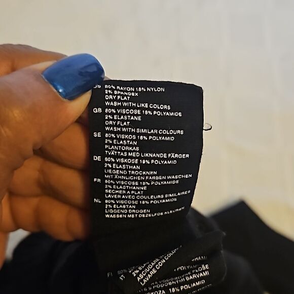 H&M Women's Long Sleeves Sweater Black XS - Picture 8 of 16